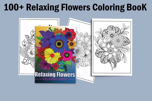 Download Relaxing Flowers Coloring Book for Adult - Flowers coloring book Collection