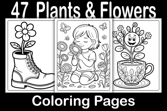 Download Plants &amp; Flowers Coloring Pages - Premium Resources
