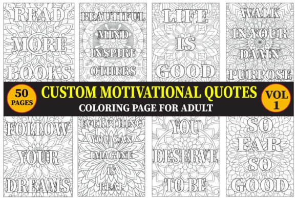 Download MOTIVATIONAL QUOTES COLORING PAGE VOL.1 - Motivational quotes Collection