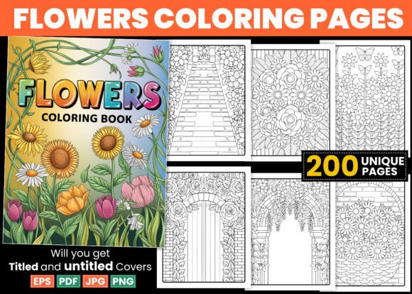 Download Flowers Coloring Pages - Premium Resources