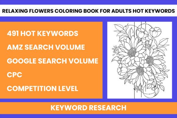 Download Relaxing Flowers Coloring Book for Adult - Flowers coloring book Collection