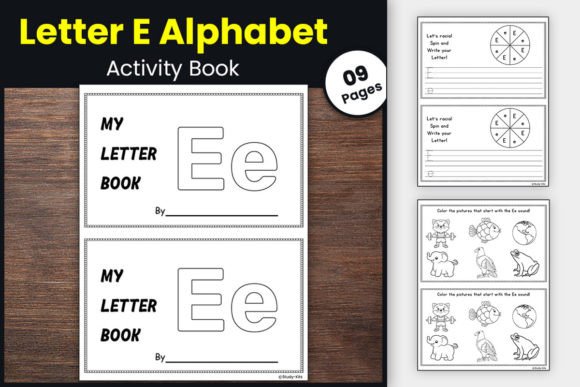Download Letter E Alphabet Activity Book for Kids - Alphabet activity book Collection