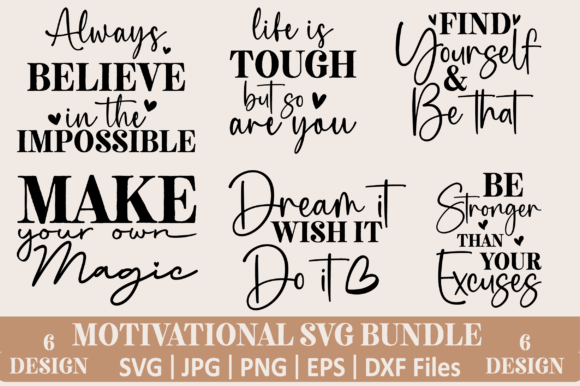 Download Motivational Quotes Svg Bundle - Motivational quotes Collection